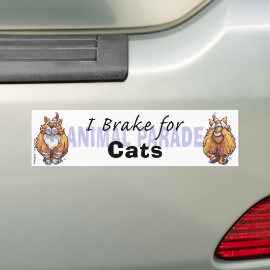 I Rem voor katten Bumpersticker (Op auto)
