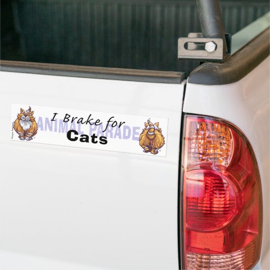 I Rem voor katten Bumpersticker (Op Truck)
