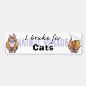 I Rem voor katten Bumpersticker (Voorkant)