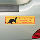 I Rem voor Otters Bumpersticker (Op auto)