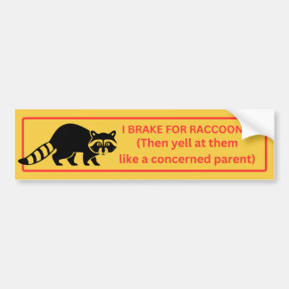 I Rem voor Raccoons Bumpersticker