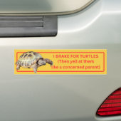 I Rem voor schildpadden Bumpersticker (Op auto)