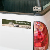 I Rem voor schildpadden Bumpersticker (Op Truck)