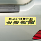 I Rem voor schildpadden Bumpersticker (Op auto)