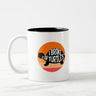 I Rem voor schildpadden, dierschildpad Tweekleurige Koffiemok