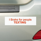 I rem voor sms bumpersticker (Op auto)