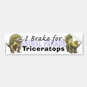 I Rem voor Triceratops Bumpersticker