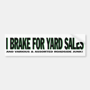 I rem voor verkoop op de werf bumpersticker
