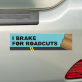 I Rem voor wegversperringen Bumpersticker (Op auto)