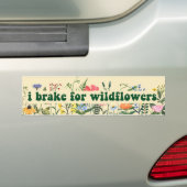 i rem voor wilde bloemen bumpersticker (Op auto)