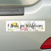 I Rem voor wilde bloemen Bumpersticker (Op auto)