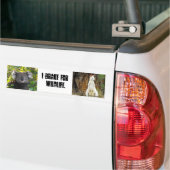 I rem voor wilde dieren bumpersticker (Op Truck)