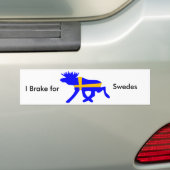 I rem voor Zweden, bumpersticker (Op auto)