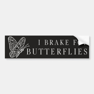 I remmen voor Butterflies Fun Elegant Bumpersticke Bumpersticker
