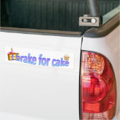 I remmen voor cake bumpersticker (Op Truck)