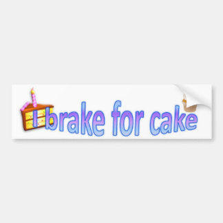 I remmen voor cake bumpersticker