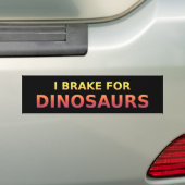I remmen voor dinosauriërs Bumpersticker (Op auto)