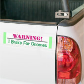 I remmen voor gnomen bumpersticker (Op Truck)