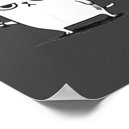 I Require Snacks Angry Cat Funny Meme  Poster (Hoek)