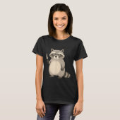 I Require Snacks Funny Mpy Raccoon Trash Meme Snac T-shirt (Voorkant volledig)