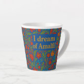 "I RÊVE OF AMALFI" LATTE MUG" Tasse à café fleurie (Angle droit)