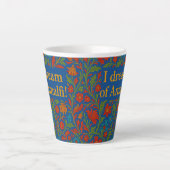"I RÊVE OF AMALFI" LATTE MUG" Tasse à café fleurie (Devant)