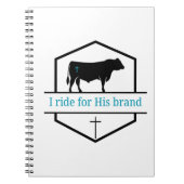 I ride for His brand notebook Notitieboek (Voorkant)