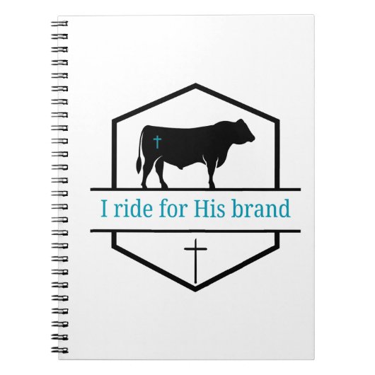 I ride for His brand notebook Notitieboek (Voorkant)