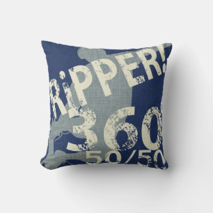 I Ripper Skateboard Coussin Navy Blues Reversible