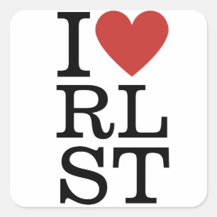 I ❤️ RLST Religieuze Studies voor Studenten / Facu Vierkante Sticker