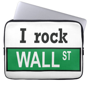 I rock Wall St. Neopreen laptophoes Laptop Sleeve