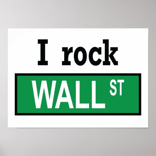 I rock Wall Street - Poster (Devant)