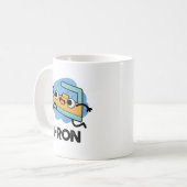 I-ron Funny Running Iron Pun Koffiemok (Voorkant links)