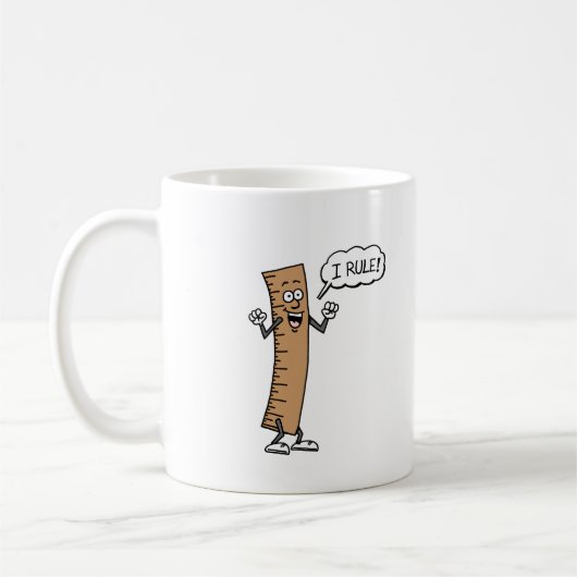 I Rule Funny Cartoon Ruler Pun Mok (Links)