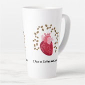 I Run on Coffee and Love Mug (Angle droit)