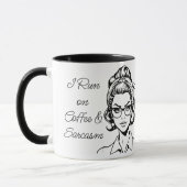 I Run on Coffee & Sarcasm | Funny Quote Mok (Links)