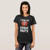 I Run On Spare Parts Kidney Transplant Donor T-shirt (Voorkant volledig)