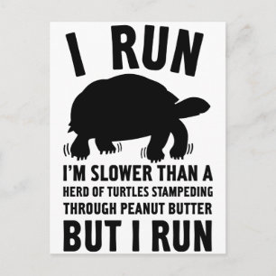 I run (schildpadden) briefkaart