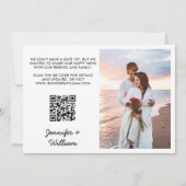 I said yes undertaking QR Code 2 foto Save The Date (Achterkant)