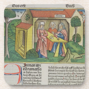 I Samuel 1:8 Elkanah troost Hannah, van de Nu Drankjes Onderzetter
