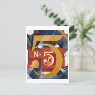 I Saw the Figure 5 in Gold Charles Demuth Briefkaart
