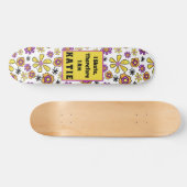 I Schaats Groovy Retro naam Skateboard (Horizontaal)