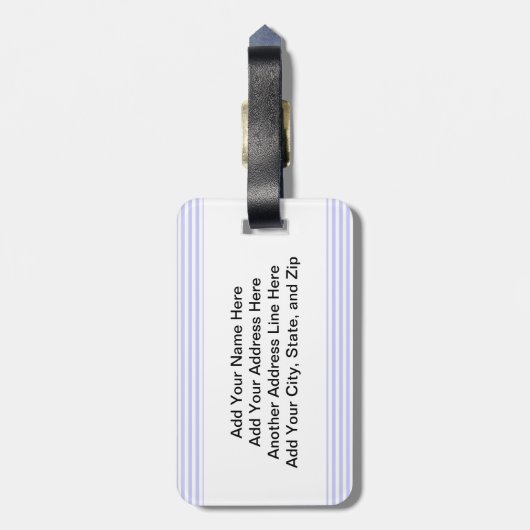 I Schaats - Meisje Rolschaatser Bagagelabel (Achterkant verticaal)