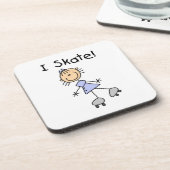 I Schaats - Meisje Rolschaatser Bier Onderzetter (Linkerzijde)