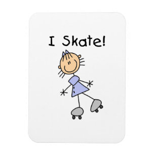 I Schaats - Meisje Rolschaatser Magneet