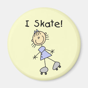 I Schaats - Meisje Rolschaatser Magneet