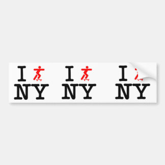 I Schaats New York Value Bumpersticker