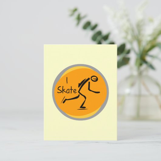 I Schaats T-shirts en geschenken Briefkaart (Staand voorkant)