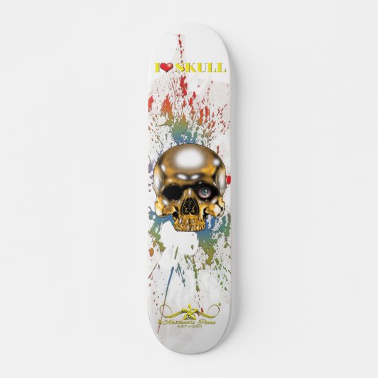 I❤ Schedel 5/10 Skateboard (Voorkant)