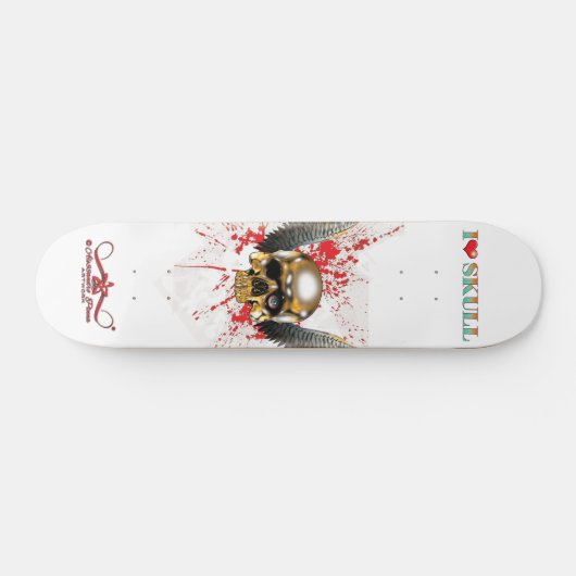 I❤ Schedel 7/10 Skateboard (Horizontaal)